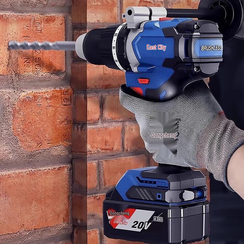Dongcheng Cordless Brushless Li-ion Impact Drill CN plug (adapter included)