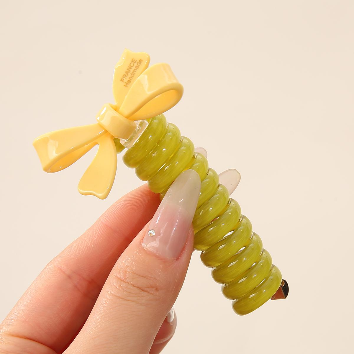 

Cute Bow Tie Headband Hair Ring Head Rope Fashion Headwear For Girl Sweet Rubber Band Hair Accessories зелений