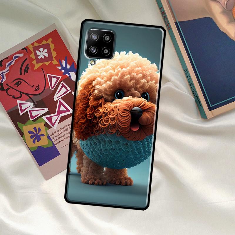 Poodle Dog Case For Samsung Galaxy A54 A06 A05 A16 A26 A36 A56 A53 A32 A52 A33 A13 A55 A35 A15 A14 A34