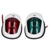 2pcs LED Boat Navigation Light RedGreen Signal Lamp IP65 Waterproof ABS for Marines Yachts 10V?30V