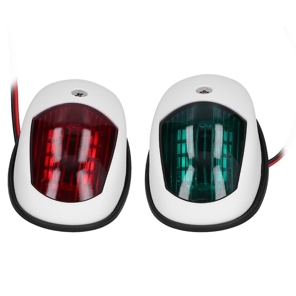 2pcs LED Boat Navigation Light RedGreen Signal Lamp IP65 Waterproof ABS for Marines Yachts 10V?30V
