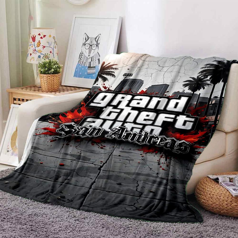 

1pc dragon guitarThemed Blanket - Soft Flannel All-Season Cozy Throw with Bold Graphic Print, or Holiday Gift 214 80cmx120cm(31inx47in)