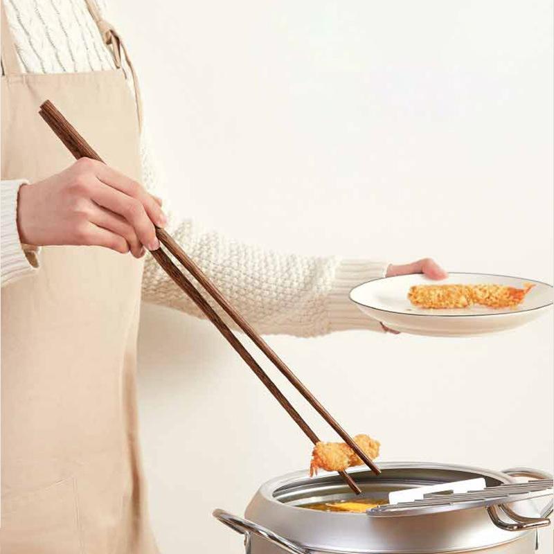 1Pair Extended Wooden Chopsticks 32/42cm Rice Noodle Hot Pot Long Chopsticks Kitchen Gadgets