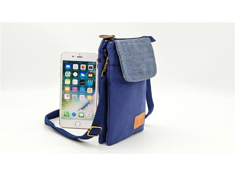 Ethnischer Stil Großbildschirm 5-lagige Baumwolle Damen Umhängetasche für Handy