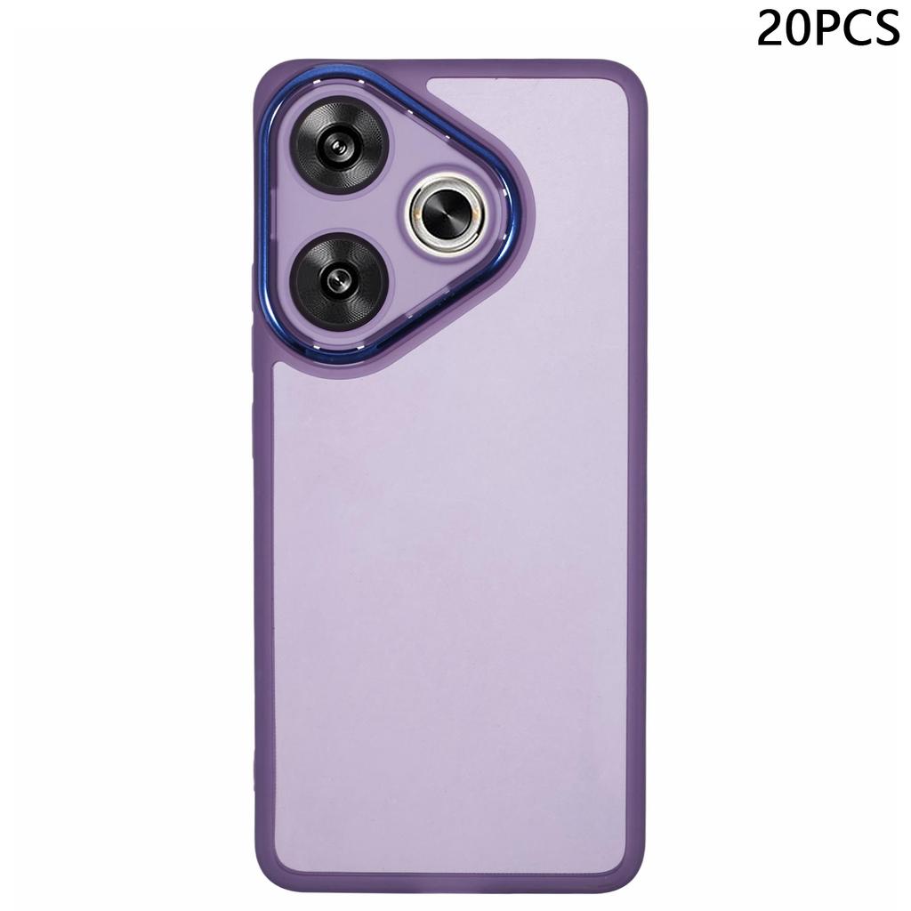 Bulk Purchasing 20Pcs TPU Case for Xiaomi Redmi Turbo 3 5G/Poco F6 5G Electroplated Camera Frame Phone Cover Precise Cutouts