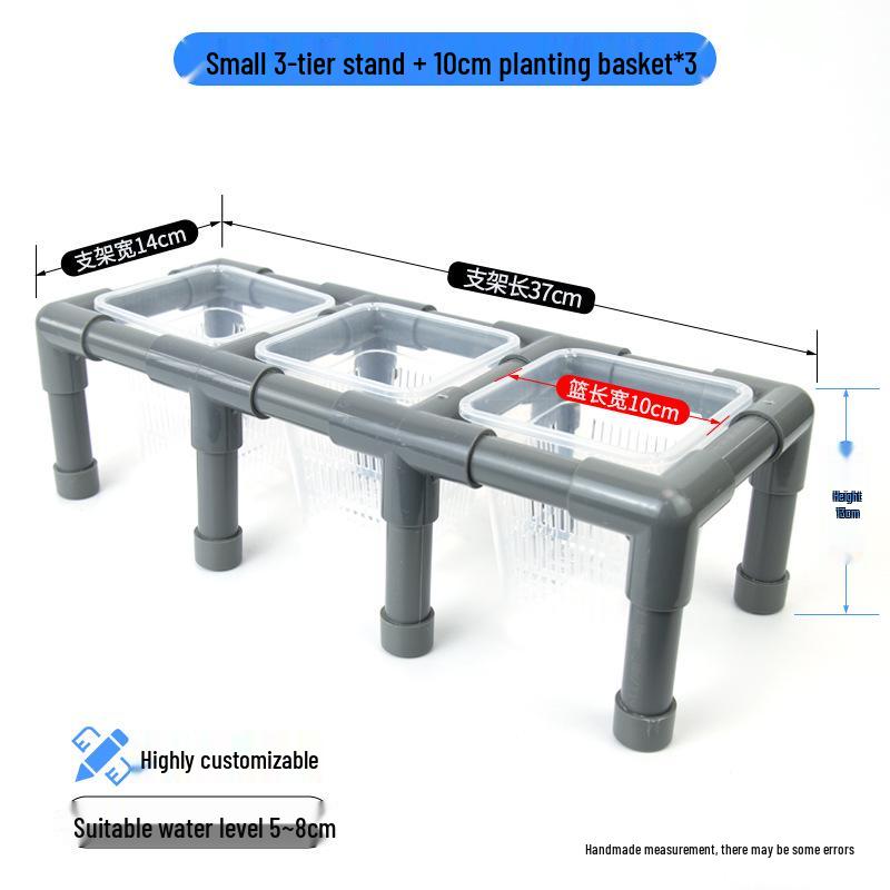 Hydroponic Plant Basket for Aquatic Tanks - Pothos Holder & Landscaping Decor