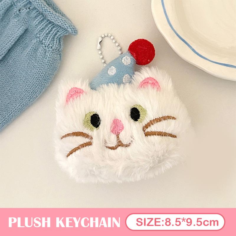 Penguin Plush Toy Keychain Fluffy Soft Stuffed 1Pc for Girls Bag Pendant Backpack Car Keychain Holder
