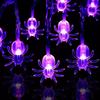 2025 Halloween String Lights, 10Ft 20 LEDs Battery Operated Halloween Decoration Light for Halloween Spider Lights Drop Shipping