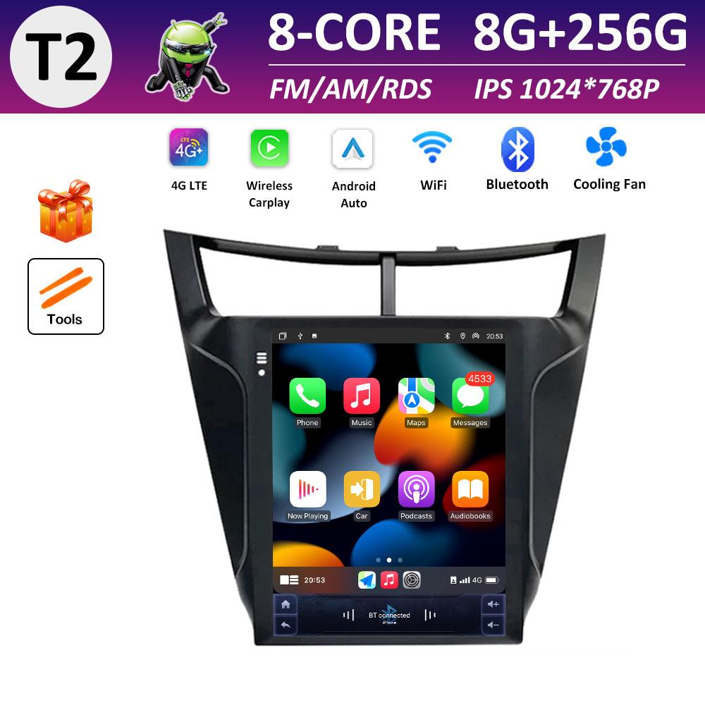 Cooling fan Wireless Carplay Car Video for Chevrolet Sail 3 2015 2016 2017 Radio Player DSP Stereo GPS Navigation Touch Screen