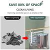 Multifunctional Foldable Pants Hanger,5/9 Layer Wardrobe Storage Rack for Scarf Towel,Space-saving Retractable Clothes Organizer