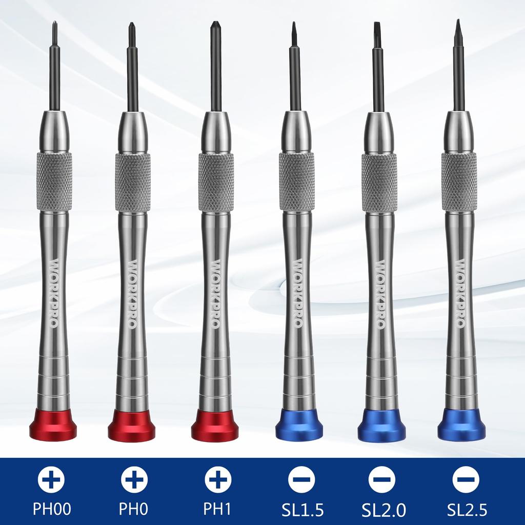 WORKPRO Precision Screwdriver Set of Special Watch Magnetic PC Battery Tool Storage Case Included Set, 6, Screwdriver, Screwdriver, Screwdriver,