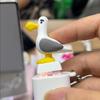 Cute Animal Button Fidget Toy Keychain Light Up Sound Making Stress Relief Toy for Women Handbag Pendant Small Gift