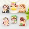DIY Resin Accessories: Cartoon Rich Woman Theme for Hair Clips, Ties, Phone Cases, Packaging & Decoration