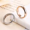 High Quality 4mm  Simple Ring  Rose Gold Ring Men's and Women's Exclusive Couple Wedding Ring