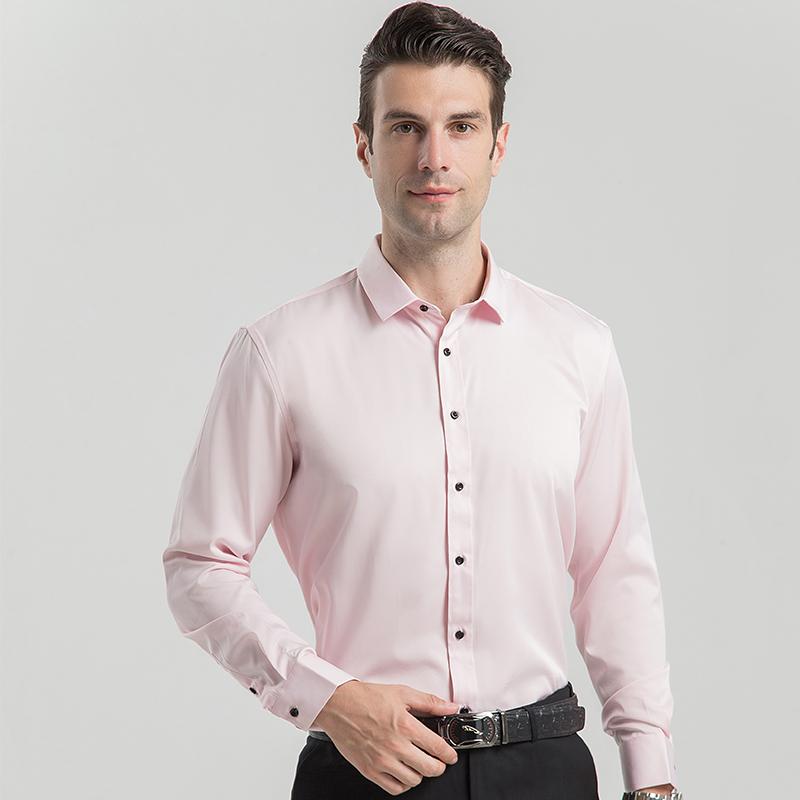

Men s High Stretch Solid Color Shirt Plus Size S-8XL Daily Wear Business 50kg-120kg 48