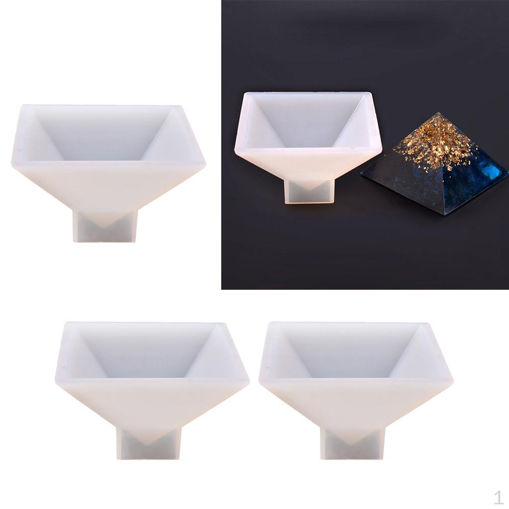 

3Большая силиконовая пирамида для изготовления украшений из смолы, домашний декор 95 мм