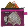 Trousse - Leitz - WOW - Nylon lavable - Compact 14x10,5 cm - 2 poches