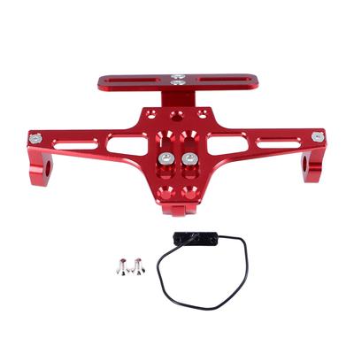 Verstellbarer Kennzeichenhalter mit Licht Aluminiumlegierung Kotflügel Eliminator Kit für Motorrad