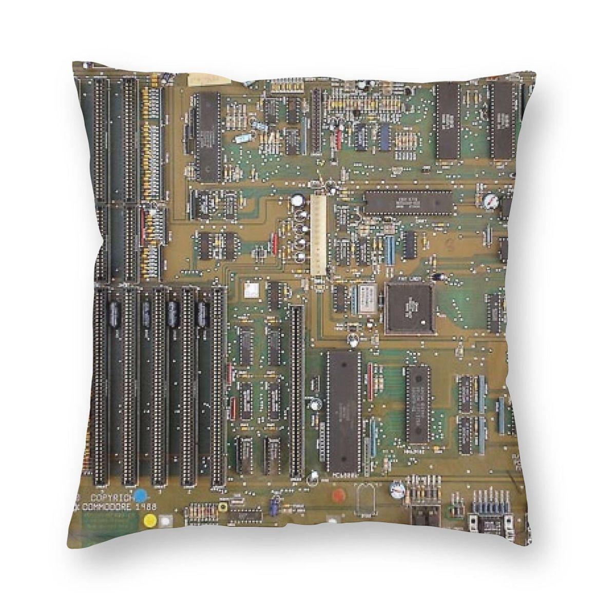 

Amiga 2000 Motherboard Pillowcase Polyester Linen Velvet Creative Zip Decor Room Cushion Cover 45x45 12x12Inch