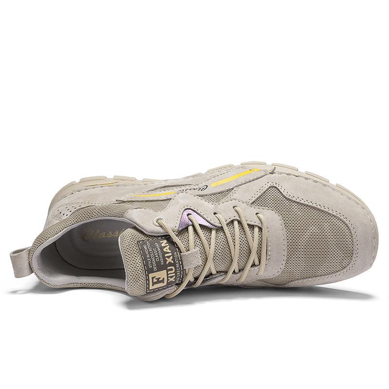 2024 Summer New Top Layer Pig Skin Breathable Casual Shoes Standard Sports Shoes Casual Versatile