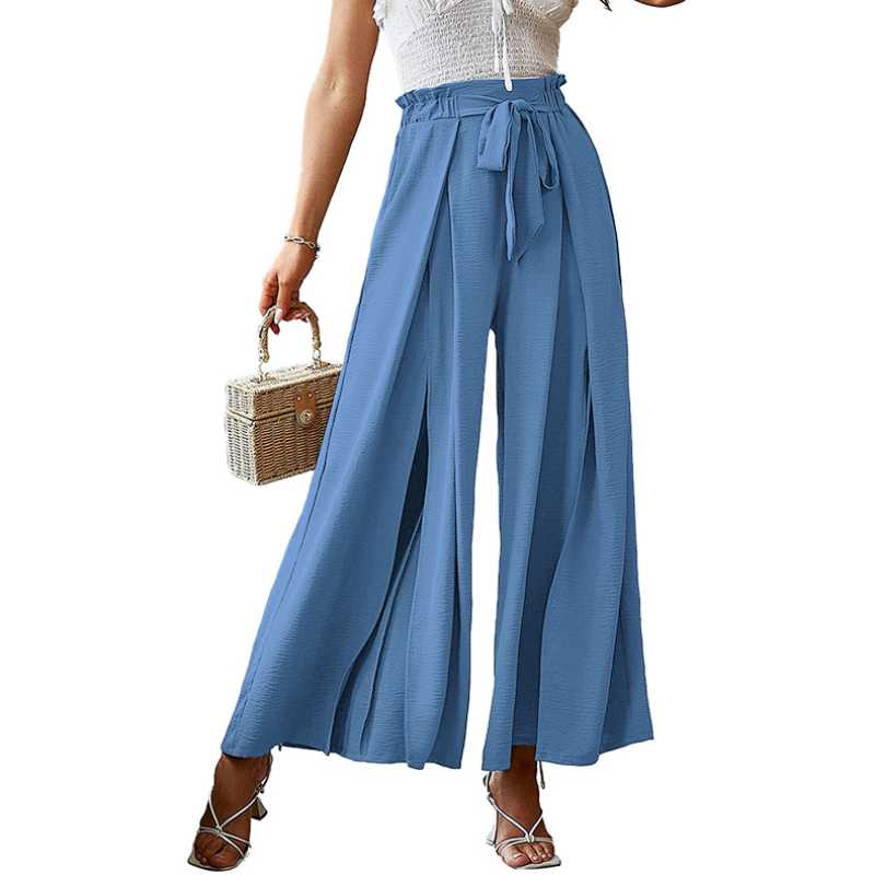 Fashion Pleated Trousers Female Elegant 