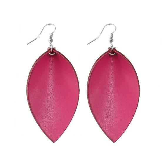 Ohrringe aus verschleißfestem Kunstleder im Ethno-Stil