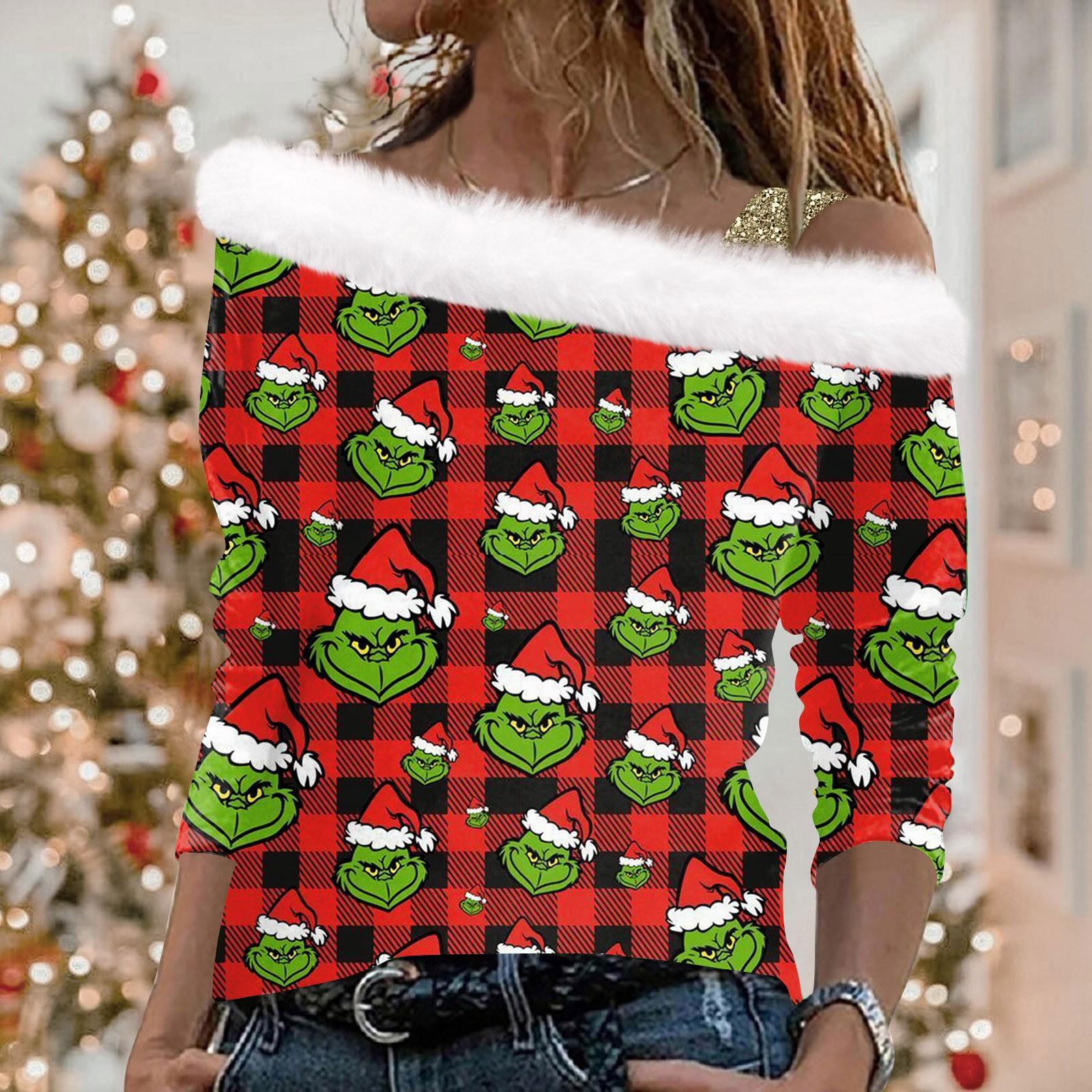 

Женские топы с длинными рукавами. Модные женские свободные пуловеры с открытыми плечами и принтом. L винный