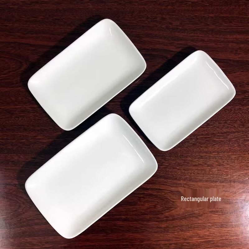 Sweet & Elegant Rectangular Ceramic Dinner Plates