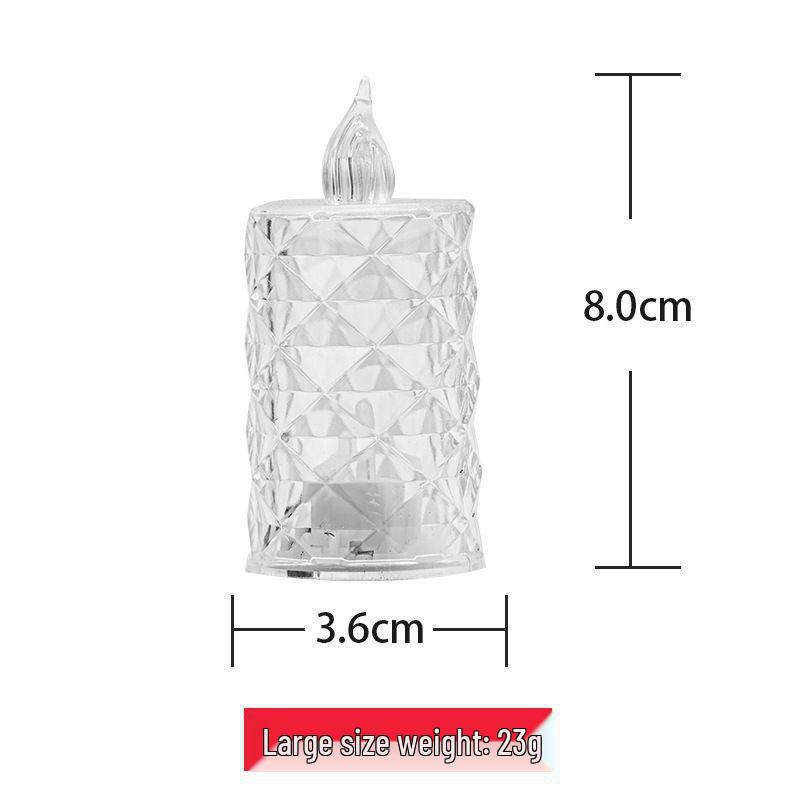 Diamond-Shaped Romantic LED Candle Light for Nighttime Ambiance