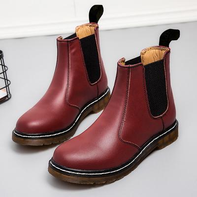 Designer Luxury Unisex Genuine Leather Top Quality Women 46 Ankle Boots Mens Chelsea Motorcycle Woman Shoes Female Boots