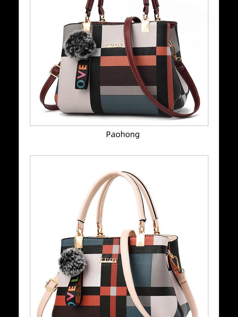 2024 Einteilige Damenhandtasche - Neuer koreanischer Stil, Schlichte Mode, Europäische & Amerikanische Lässige Schulter-Umhängetasche