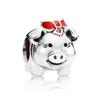 Fashion Cartoon Animal Cat Dog Bear Pig Duck Bead Charm Fits Charm Bracelets & Necklace Diy Jewelry for Women