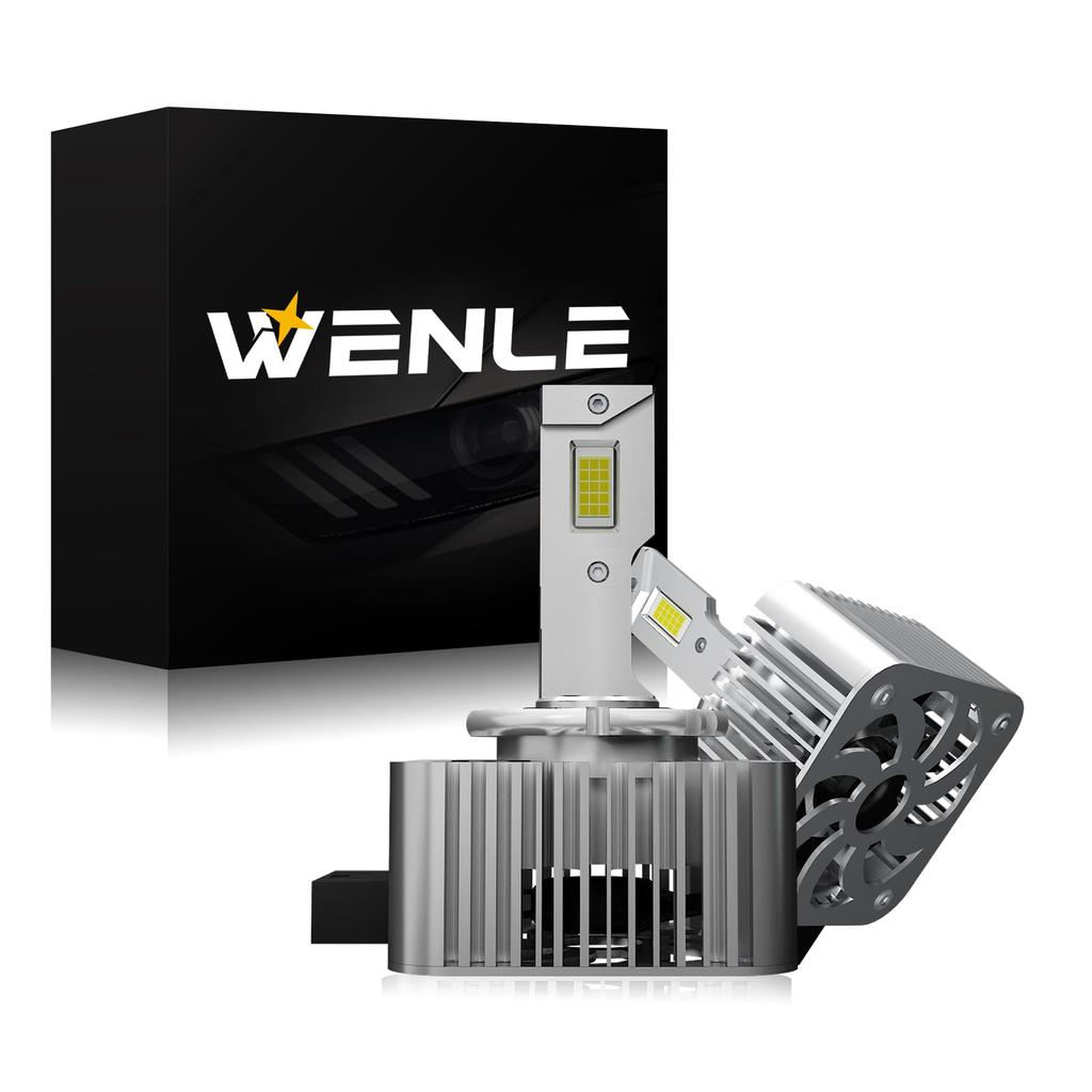WENLE Newly Developed Integrated D1S LED Headlight Bulb, Compatible with New Vehicle Inspection, Built-in