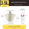 Chu Da Huang 3.5L Double-Lid Ceramic Casserole Pot