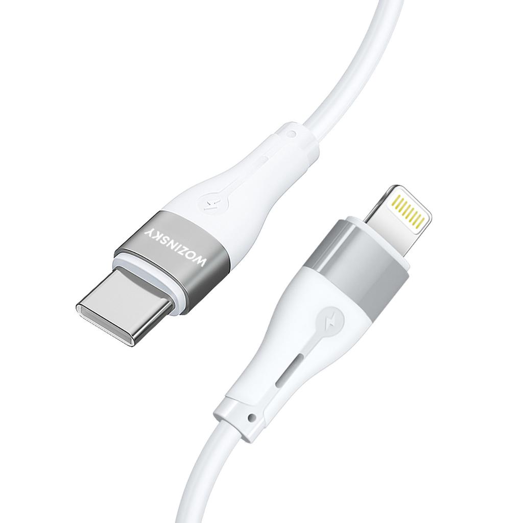 Wozinsky WSTCL2 2m White Lightning/USB-C PD 27W Cable