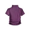 Trendy Ruched Short Sleeve Bodycon Top for Women