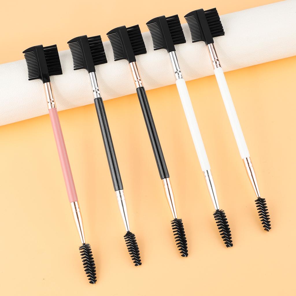 Single Double-headed Eyebrow Comb/eyelash Brush, Eyelash Curl, Eyebrow Brush, Spiral Brush, Makeup Brush, Multi-functional Beauty Tool