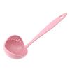 2-in-1 Plastic Filter and Colander Spoon with Long Handle for Easy Straining and Serving