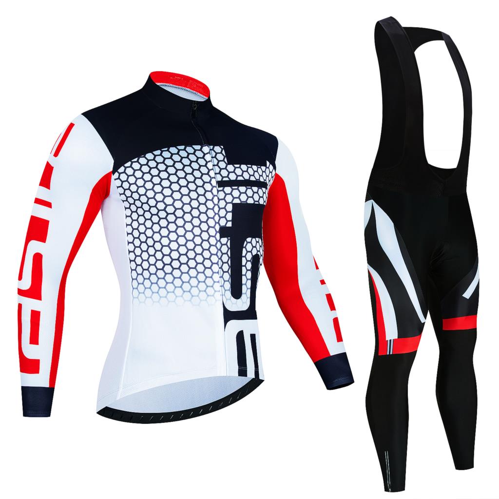 Cycling Jerseys Set 2024 New Summer Bib Pants Quick Dry Men Long Sleeve MTB Bicycle Clothing Autumn Cycling Suits Quick Dry
