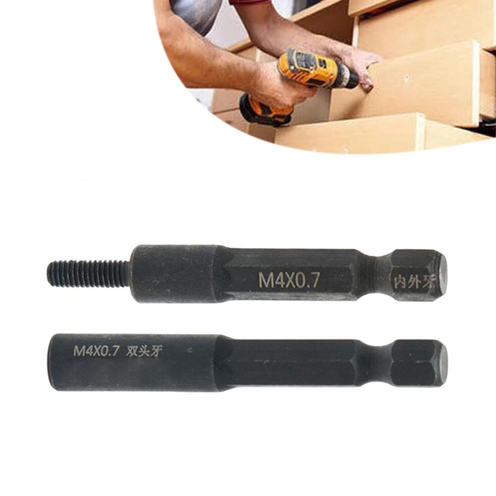 2 Socket Adapters for M5 and For 4mm Self Tapping Screws with 1/4 Inch Hex Shank Suitable for Drilling Applications