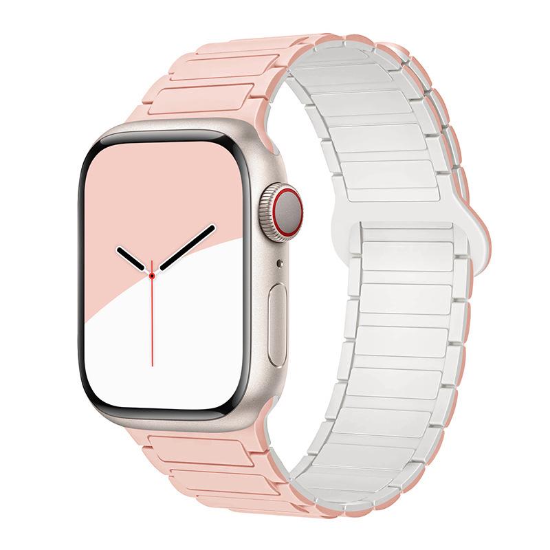 Compatible Silicone Magnetic Strap for Apple Watch Series 8/9 & S10