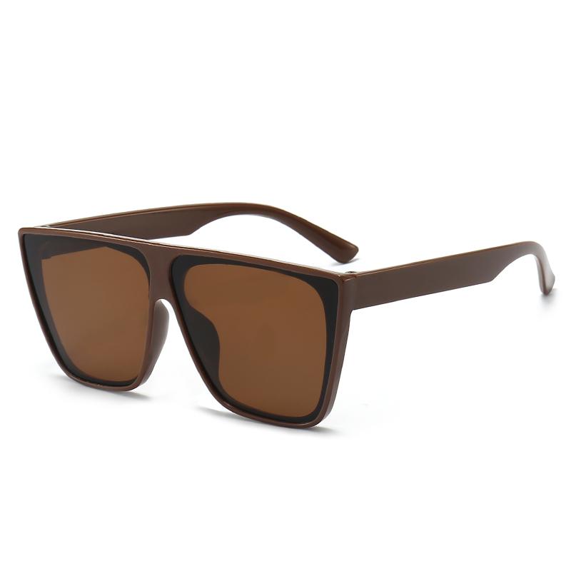 Large Frame Square Sun Glasses Women Men Retro Luxury Brand Sunglasses Leisure Travel Shades Lady Man Protective Glasses UV400