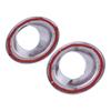 1 pair Front Fog Light Lamp Cover Trim Rings Chrome ABS Fit for Land Rover Freelander 2 LR2 2008 2009 2010