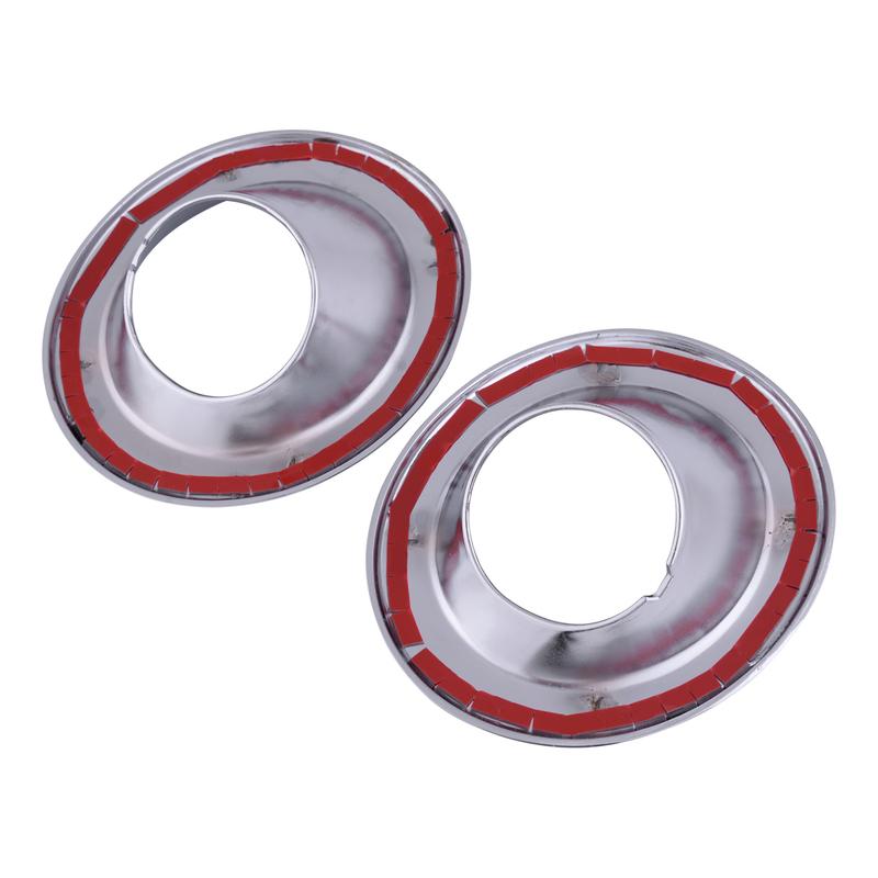 1 pair Front Fog Light Lamp Cover Trim Rings Chrome ABS Fit for Land Rover Freelander 2 LR2 2008 2009 2010