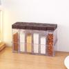2/6 In 1 Spice Salt Sugar Jar Transparent Seasoning Storage Box Kitchen Container