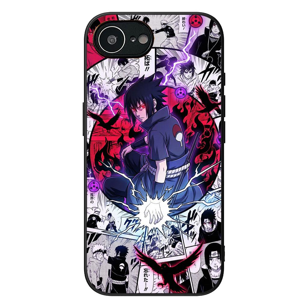 Poster Uchiha Sasuke Naruto Phone Cover Case for Apple iPhone 16 15 14 Plus 13 12 Mini 17 Pro Max + ProMax 16E Air 16+ Casing