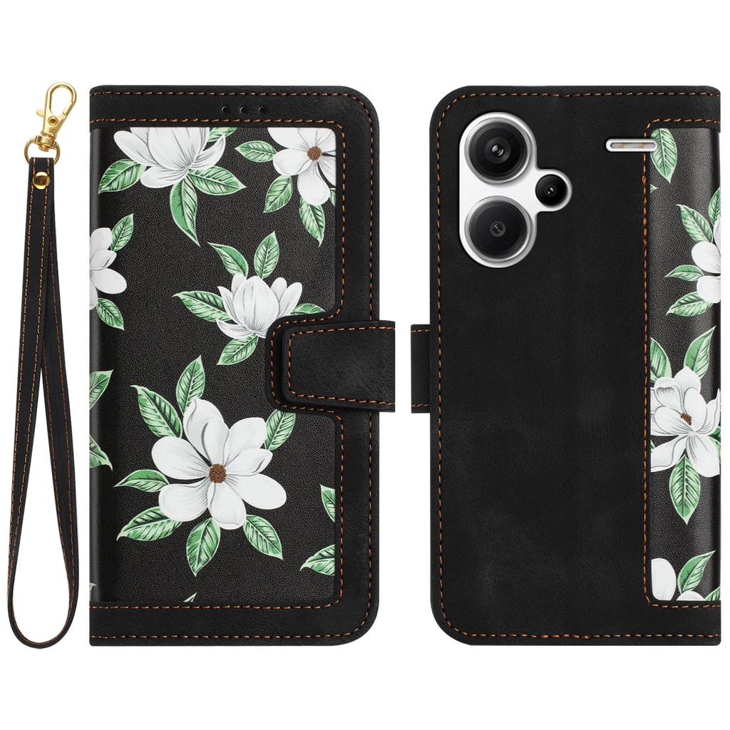 Pentru Xiaomi Redmi Note 13 Pro+ 5G Husă Piele PU Model Floral Stil Portofel Husă Telefon Flip