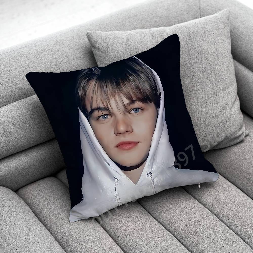 L-Leonardo D-DiCaprio Throw Pillow Case For 30x30cm 40x40cm 45x45cm 50x50cm 55x55cm Square Sofa Pillowcase Shell
