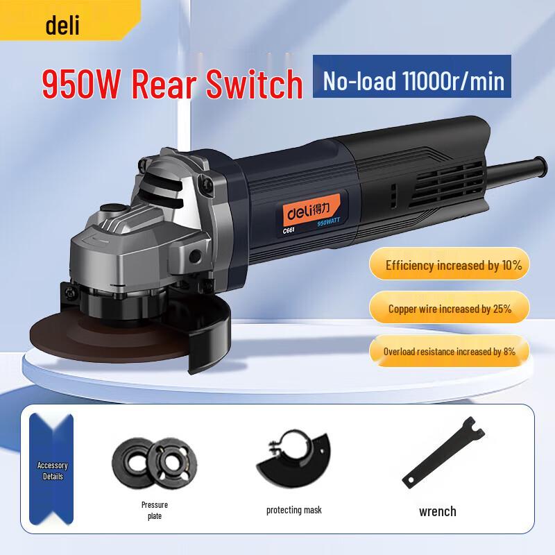 Deli Multi-function Angle Grinder CN Plug (adapter Included)