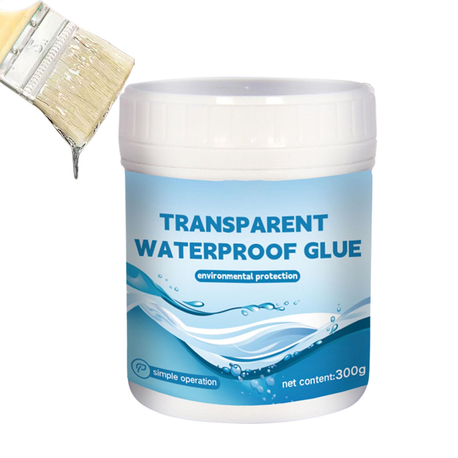 

Waterproof Coating 300g Transparent Waterproof Sealant Anti-Leakage Agent Repairing Glue With Gloves Brush For Roofs Garden CN